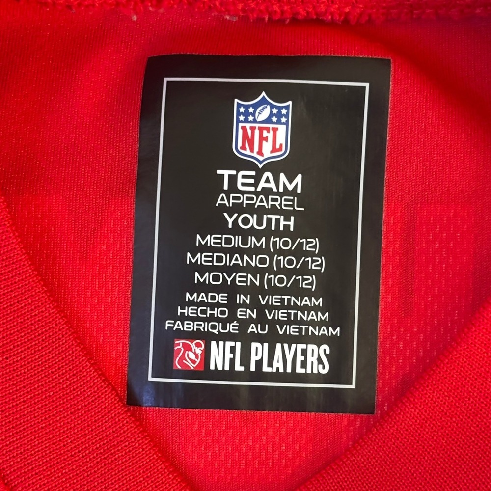 NFL Team Apparel Patrick Mahomes Kansas City Chiefs Jersey Youth Medium Red #15 - Picture 3 of 12